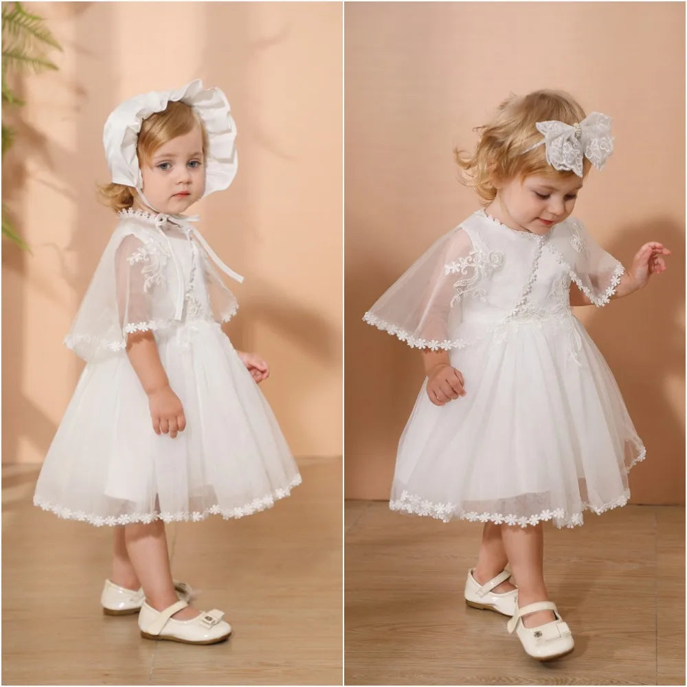 Elegant Baby Christening Gown: Charming Summer Dress for Memorable Occasions
