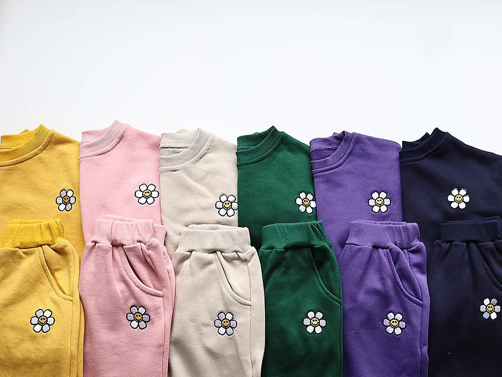 Adorable Flower Embroidery Baby Clothing Set: Stylish Comfort for Little Explorers