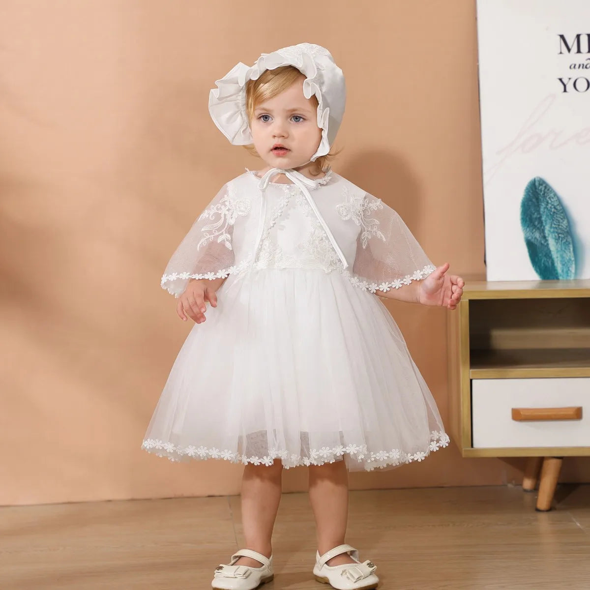 Elegant Baby Christening Gown: Charming Summer Dress for Memorable Occasions