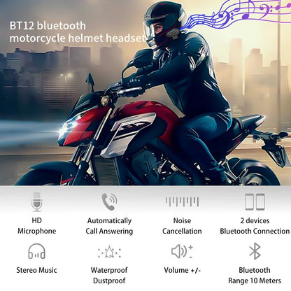 Motorcycle Helmet Headset Headphone Wireless Bluetooth 4.2 Headphone Handsfree Stereo Music Speaker Support Automatic motocross