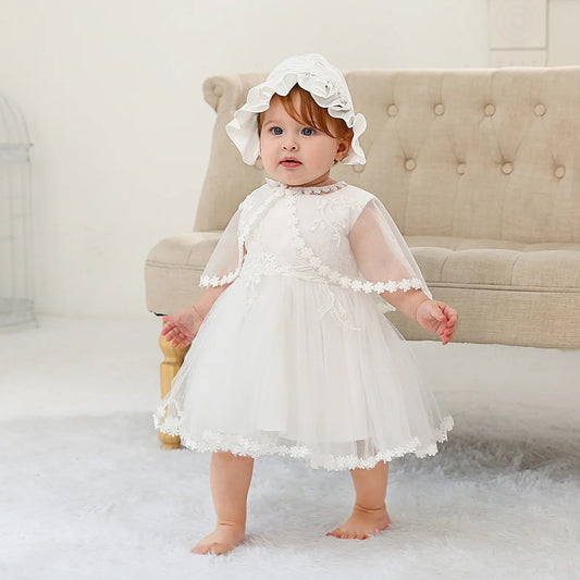 Elegant Baby Christening Gown: Charming Summer Dress for Memorable Occasions