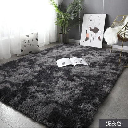 Carpets For Living Room Modern Sofas Grey Fluffy Carpet Bedroom Decoration Anti-slip Furry Large Rug Washable Floor Covering Mat