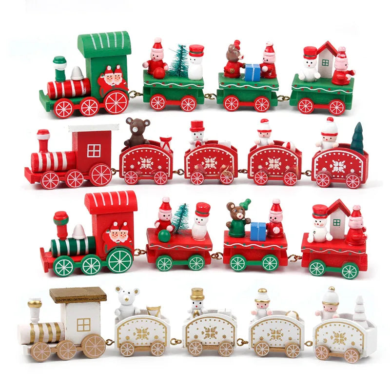 Elevate Your Décor with Our Charming Wooden/Plastic Train Christmas Ornament! - MAGNET MARKET