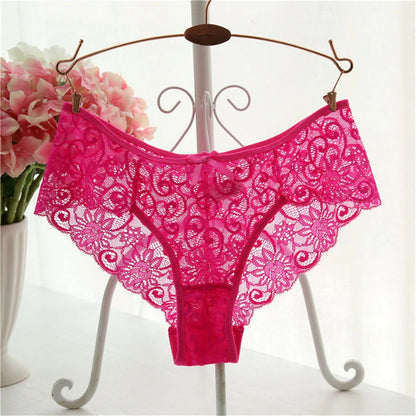 Fashion High Quality Women's Panties Flower Underwear Charming Elegant Ladies Lace Soft Briefs Sexy Lingerie S/XL