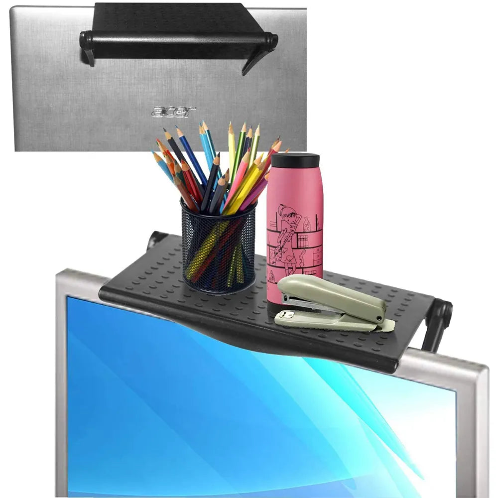 TV Screen Top Storage Shelf: Multi-Functional Monitor Organizer Rack - MAGNET MARKET