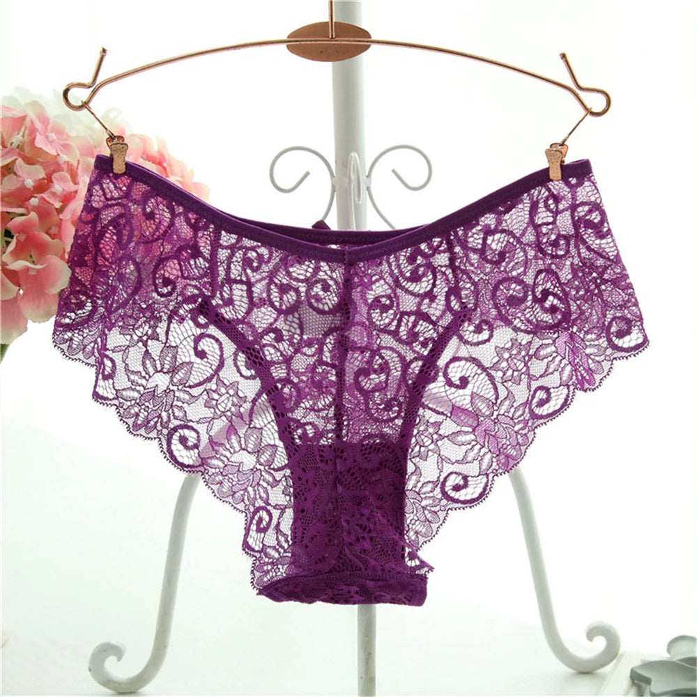 Fashion High Quality Women's Panties Flower Underwear Charming Elegant Ladies Lace Soft Briefs Sexy Lingerie S/XL