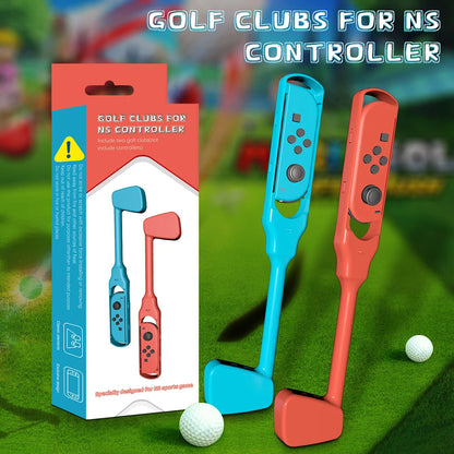 2pcs Retractable Golf Club for Nintendo Switch Controller Adapter Case forJoy-Con for Mario Golf Games for Switch Accessories