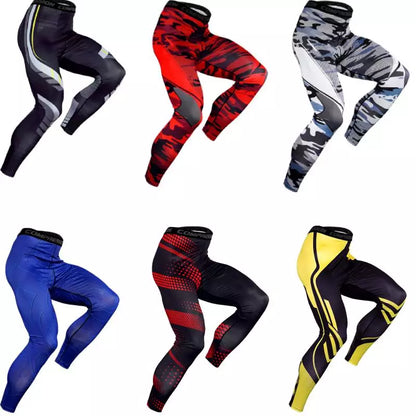 Gym Fitness Running Sweatpants Street Basketball High-Elastic Compression Sports Tights Soccer Training Workout Men's Pants