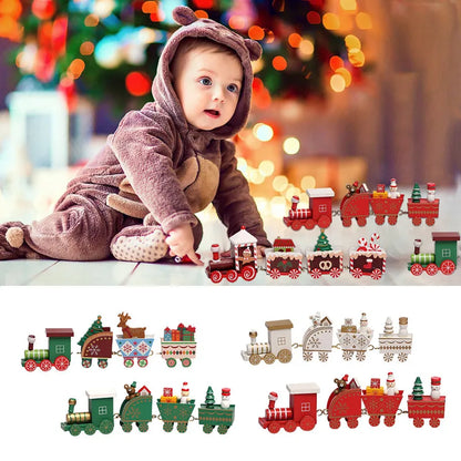 Elevate Your Décor with Our Charming Wooden/Plastic Train Christmas Ornament! - MAGNET MARKET