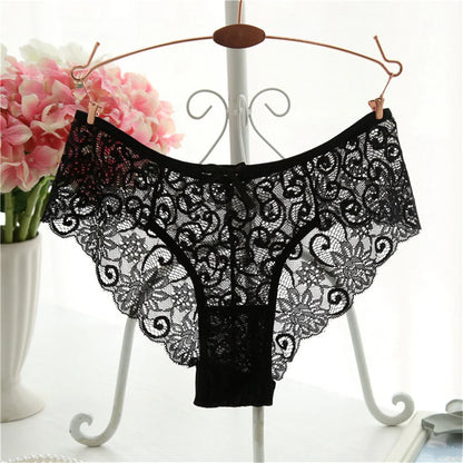 Fashion High Quality Women's Panties Flower Underwear Charming Elegant Ladies Lace Soft Briefs Sexy Lingerie S/XL