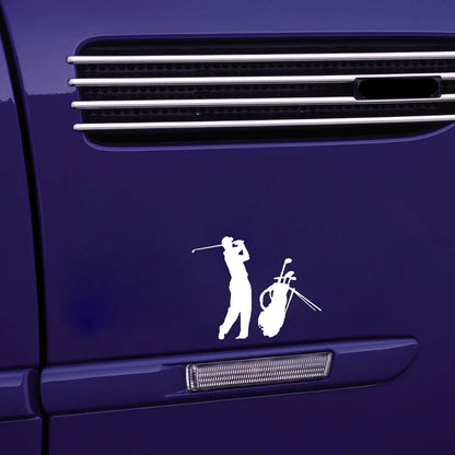 QYPF 15.1*12.3CM Coolest Golf Sport Decor Car Sticker Vinyl Silhouette Accessories Extreme Movement C16-1483