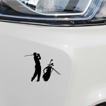 QYPF 15.1*12.3CM Coolest Golf Sport Decor Car Sticker Vinyl Silhouette Accessories Extreme Movement C16-1483