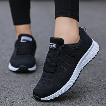 Women Casual Shoes Fashion Breathable Walking Mesh Flat Shoes Woman White Sneakers Women 2022 Tenis Feminino Female Shoes