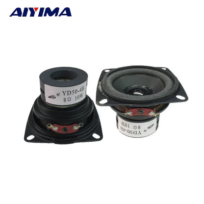 AIYIMA 2Pcs 2 Inch Portable Audio Speaker 4 Ohm 8 Ohm 10W Mini Full Range Sound Loudspeaker DIY Multimedia Speaker Home Theater