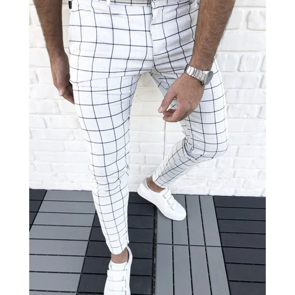 Men's Cargo Pantalones Pant Slim Fit Straight Leg Trousers Fashion Casual Sweatpants Streetwear Male Pencil Trouser For Business