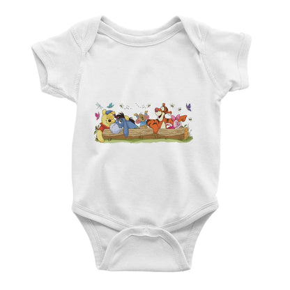 Adorable Winnie the Pooh Eeyore Pajama Print Romper: Disney Magic for Your Little One