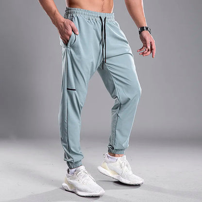 Men Running Pants Gym Brand Work Bodybuilding Pockets Trouser  Sports Jogging Home Breathable Training Quick Dry Man Pants