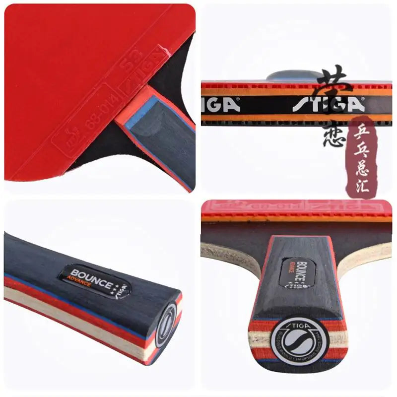 Original Stiga bounce 3 stars table tennis racket suit for beginner good control racquet sports stiga racket professional racket