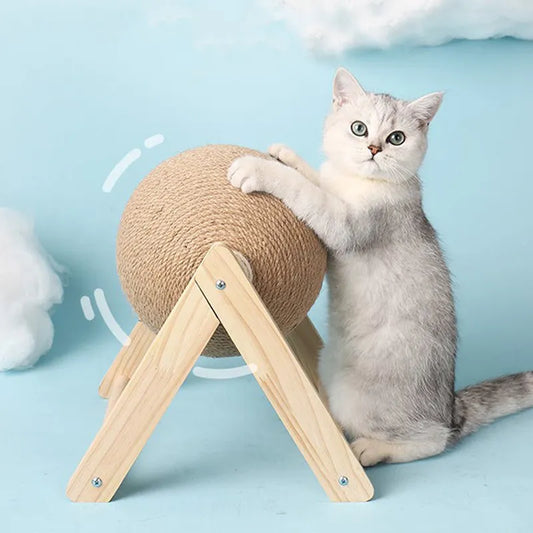 Interactive Sisal Rope Cat Scratching Ball - Protect Furniture While Keeping Your Cat Happy and Active! - MAGNET MARKET