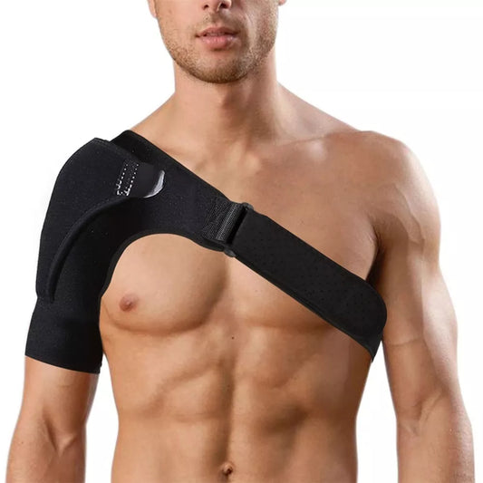 Adjustable Shoulder Support: Pain Relief & Injury Protection for Active Men! ⚽🏋️‍♂️