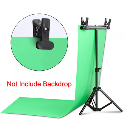 Photography Photo Studio T-Shape Backdrop Background Stand Frame Support System Kit For Video Chroma Key Green Screen With Stand