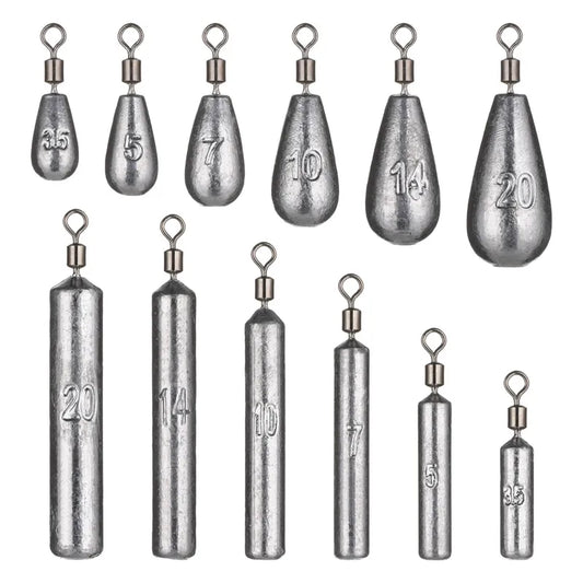 5pcs/lot Fishing Weight Sinker 3.5g 5g 7g 10g 14g 20g Water Drop Weights Fishing Tackle Accessories