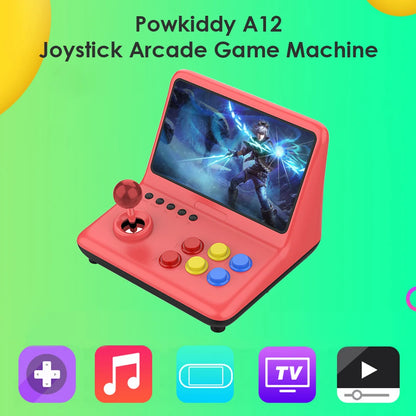 POWKIDDY A12 32GB 9inch joystick arcade A7 architecture quad-core CPU simulator video game console new game children's gift