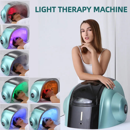 New M9 3D Laser Hair Growth Machine 9 Colors LED 268 Lamps 150W Hot Cold Spray Skin Care Light Therapy Anti-aging Instrument