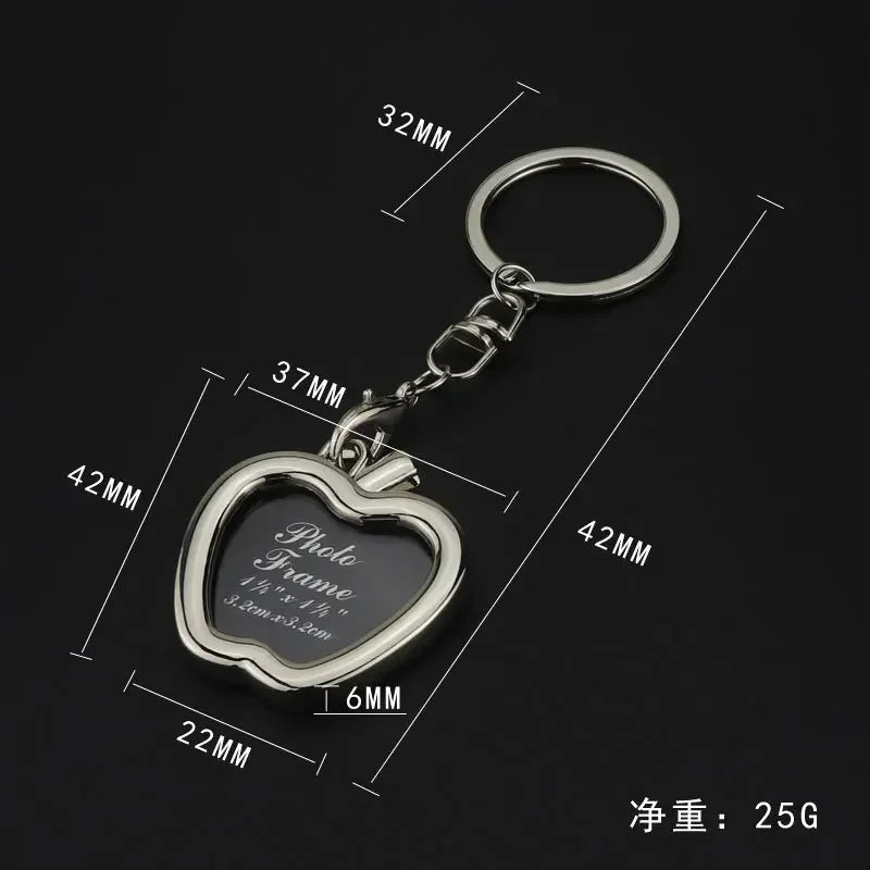 Couple Photo Frame KeyChain Personality Love Key Chain Men and Women Accessories Pendant Jewelry Gift