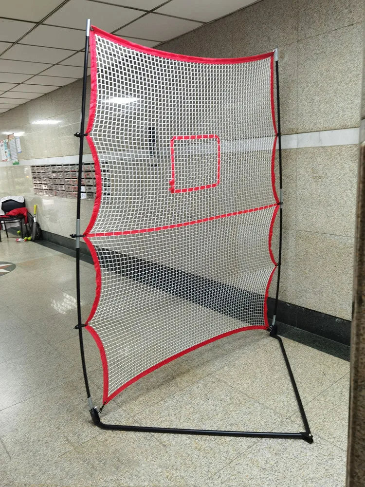 Portable Tennis Training Rebound Net Racquet Sports Ball Rebound Wall Device Tennis Pitchback Net Single Practice Bounceback Net