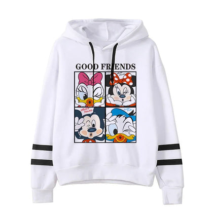 Grunge Harajuku Cartoon Anime Sweatshirt Disney Minnie Mouse Hoodie Clothes Girl Boy Mickey Hoody Top Hoodies Y2k 90s Kawaii