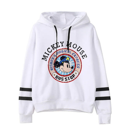 Grunge Harajuku Cartoon Anime Sweatshirt Disney Minnie Mouse Hoodie Clothes Girl Boy Mickey Hoody Top Hoodies Y2k 90s Kawaii