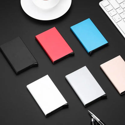 Secure Minimalist Aluminium Card Holder - Protection for Your Essentials - MAGNET MARKET