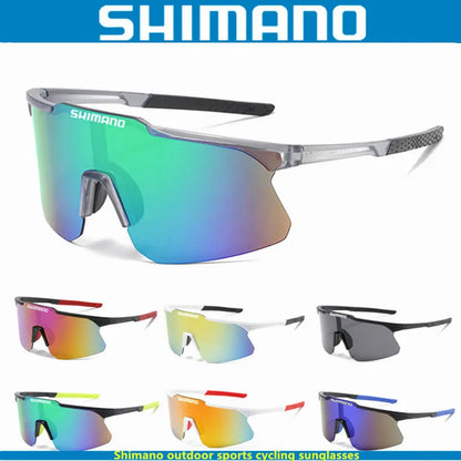 New Shimano Men's and Women's Outdoor Sports, Cycling, Driving, Travel Sunglasses Can be Equipped With Glasses Cloth Box