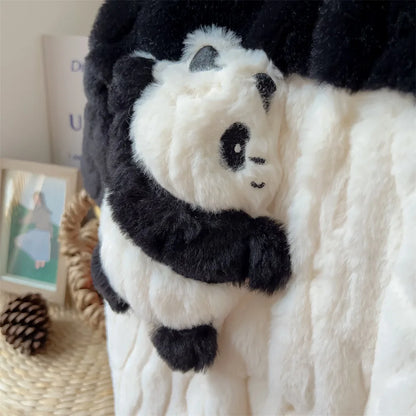 Adorable Cartoon Panda Hooded Romper: Winter Cozy Comfort for Your Little Explorer