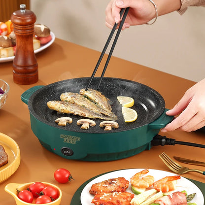 Electric MultiCooker Frying Pan - Versatile 2-in-1 Non-Stick Cooking Machine! - MAGNET MARKET