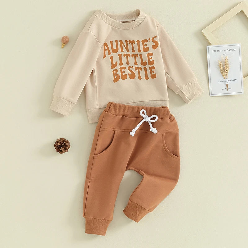 Lioraitiin Toddler Baby Boy Letter Print Winter Outfit: Cozy Style for Little Explorers