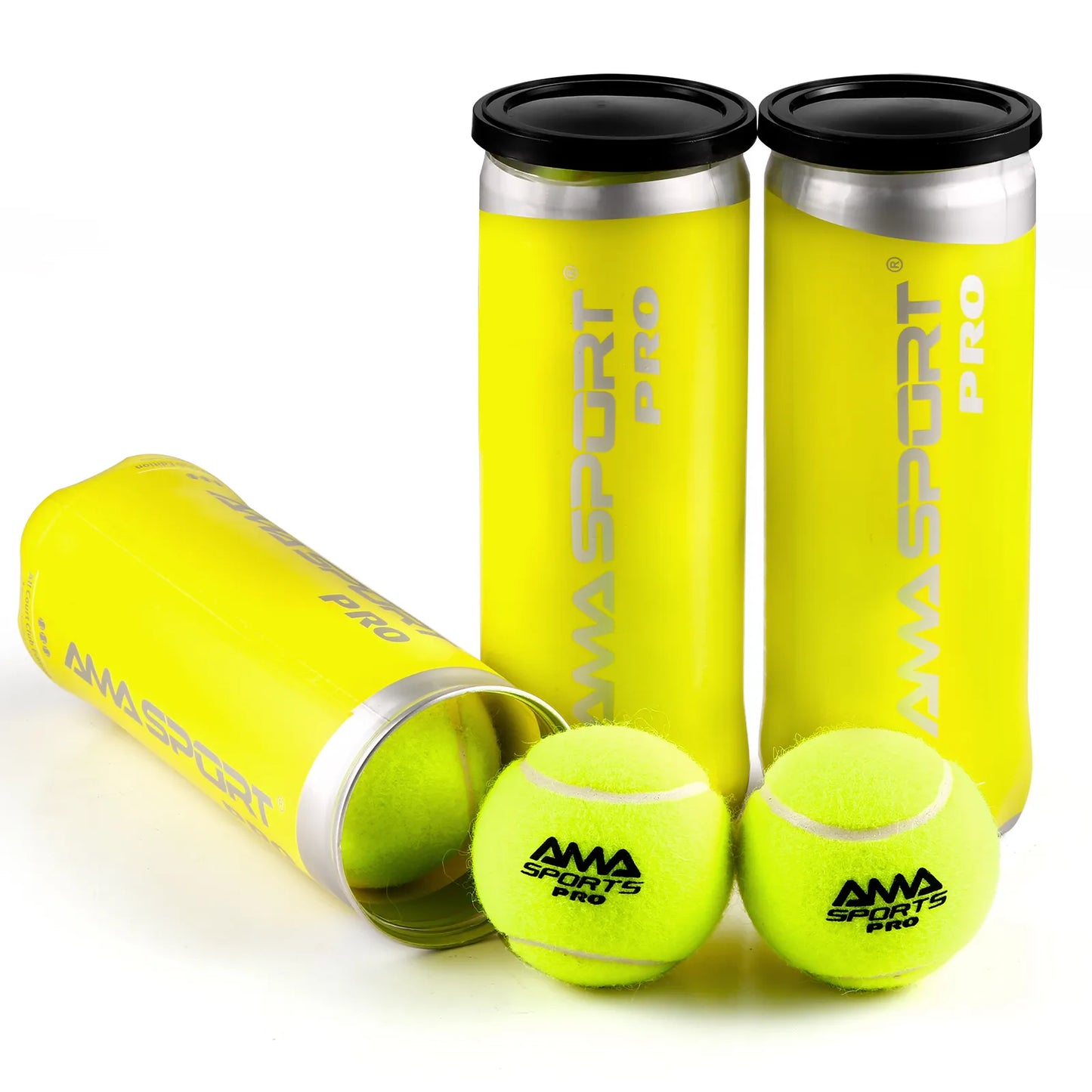 AMASPORT Tennis Balls PRO Padel Balls 45% Wool Tennis Balls Competition Training Ball 3/6 Pack