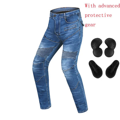 New style spring and summer breathable motorcycle riding pants rider anti-fall motorcycle jeans men and women protective gear - MAGNET MARKET