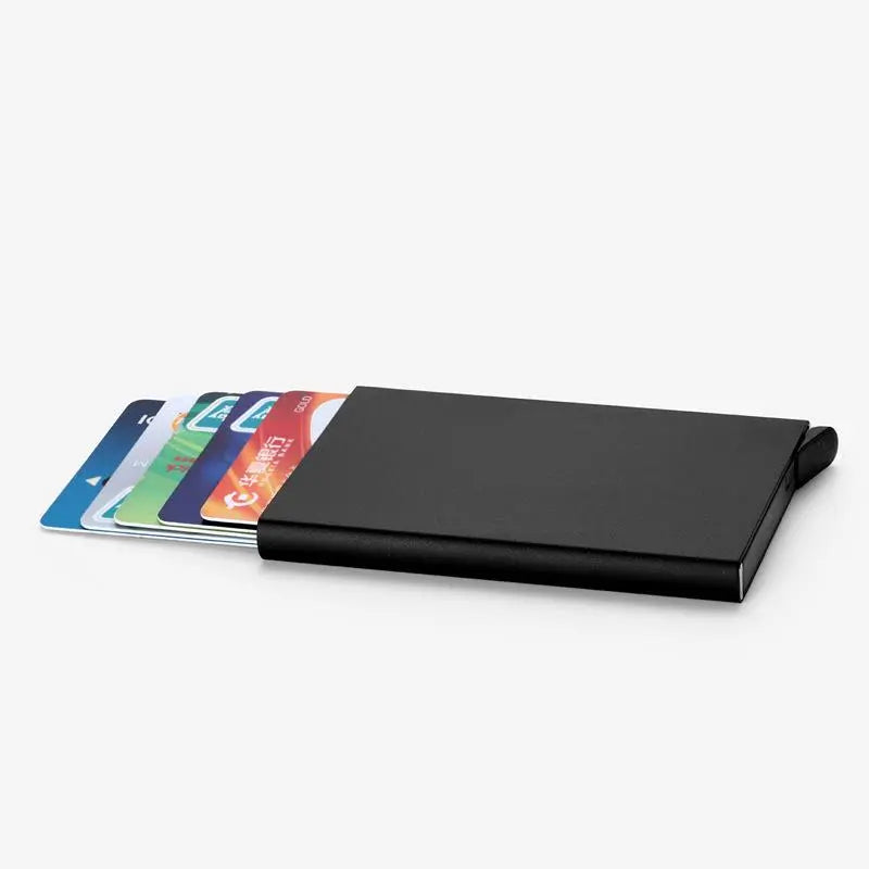 Secure Minimalist Aluminium Card Holder - Protection for Your Essentials - MAGNET MARKET