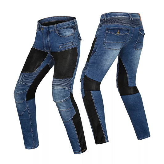 New style spring and summer breathable motorcycle riding pants rider anti-fall motorcycle jeans men and women protective gear - MAGNET MARKET