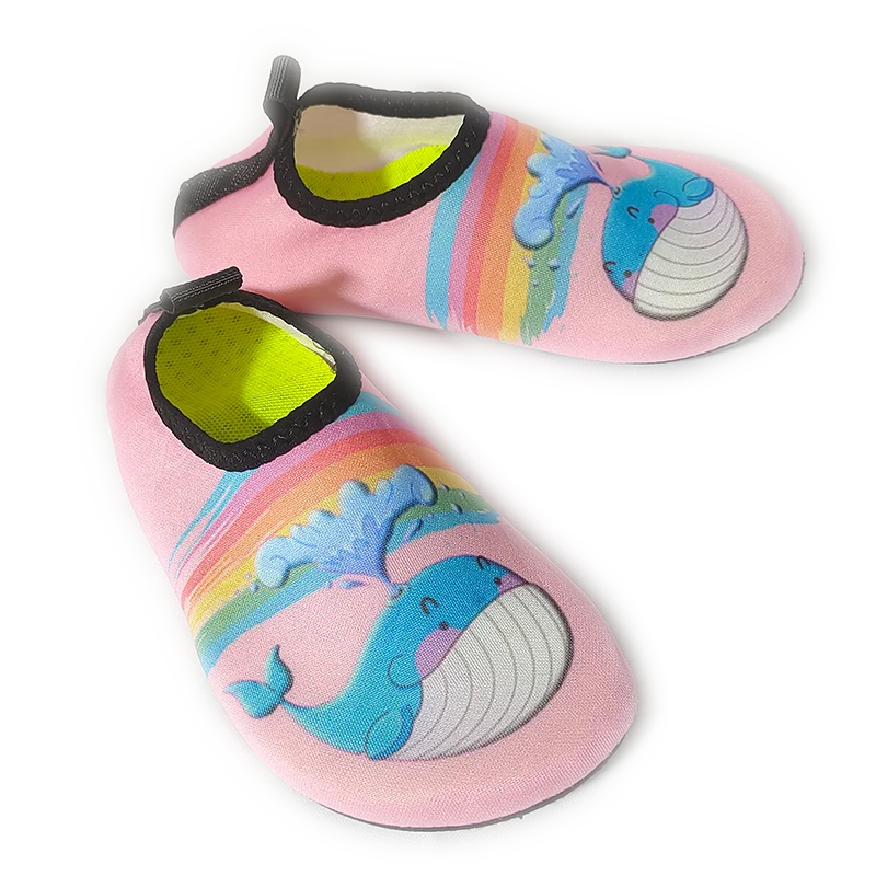 Kids Cartoon Beach Barefoot Quick-Dry Wading Aqua Shoes Boys Soft Diving Bathroom Shoes Girls Yoga Socks Beach Yoga Socks 20-32#