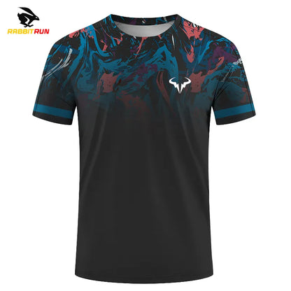 Badminton and Tennis Series 3D Printed Men's and Women's Outdoor Extreme Sports Short Sleeved Round Neck T-shirt with Fashionabl