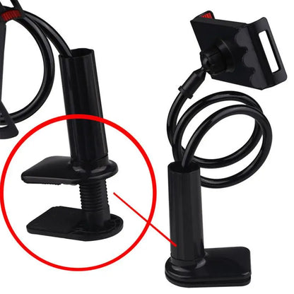 Stable Spiral Base Mobile Phone Holder 360 Degrees Rotatable Universal Chuck Bracket For Phone Tablet Pc