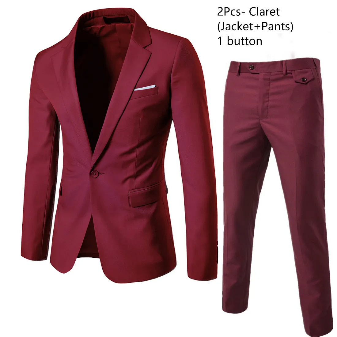 Men Blazers Set Wedding 3 Pieces Elegant 2 Suit Luxury Full Coat Pants Design Latest Vest Business 2023 Slim Fit Jacket Trousers - MAGNET MARKET