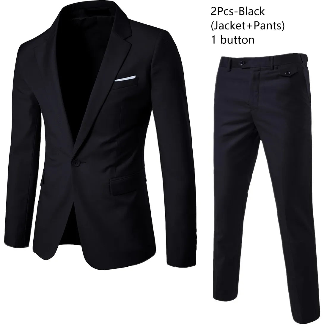 Men Blazers Set Wedding 3 Pieces Elegant 2 Suit Luxury Full Coat Pants Design Latest Vest Business 2023 Slim Fit Jacket Trousers - MAGNET MARKET