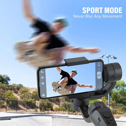 F6 3 Axis Gimbal Handheld Stabilizer Cellphone Action Camera Holder Anti Shake Video Record Smartphone Gimbal For Phone