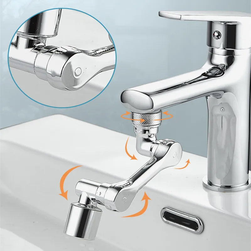 SwivelReach™ Kitchen Faucet Sprayer: 1080° Dual-Flow Rotation for Versatile Use - MAGNET MARKET