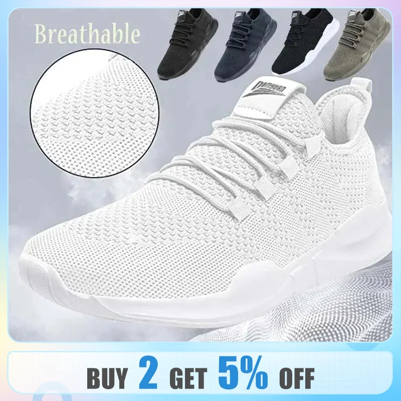 Men Sport Shoes Breathable Mens Walking Shoes Ultralight Sneakers Male Tennis Shoes Homme Anti-slip Running Shoes Tennis Sneaker