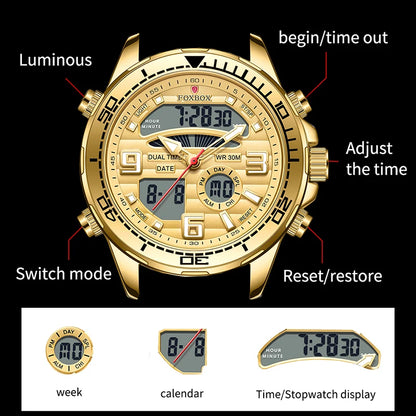 New LIGE Fashion Military Watches for Men Luxury Original Sports Chronograph Watch Waterproof Quartz WristWatch Clock Gift